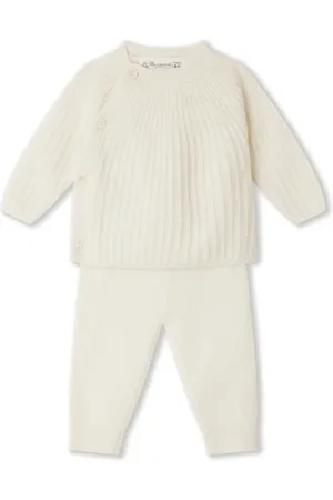 BONPOINT Set de pantalones tejidos de cachemira Ging