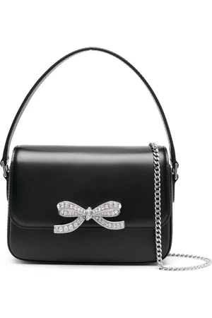 Self-Portrait Bolsa crossbody con detalle de moño