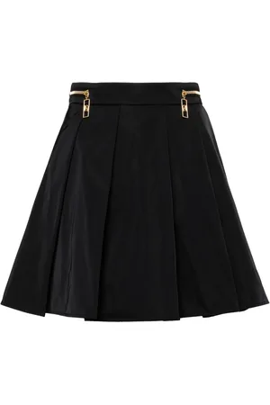 Elisabetta Franchi Falda corta con diseño plisado