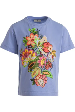 Etro Playera con bordado floral