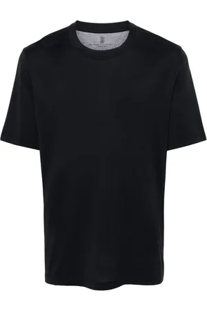 Brunello Cucinelli Playera manga corta con cuello redondo