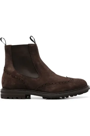 HENDERSON BARACCO Botines de gamuza con perforaciones