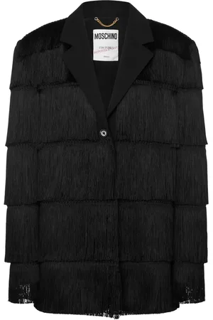 Moschino Blazer con botones y flecos