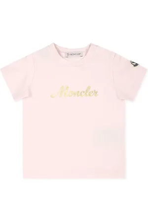 Moncler Playera con cuello redondo y logo estampado
