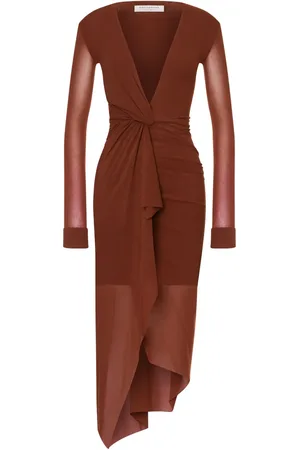 Serafini Vestido con cuello en V
