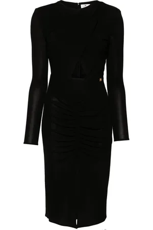 Elisabetta Franchi Vestido midi con diseño drapeado