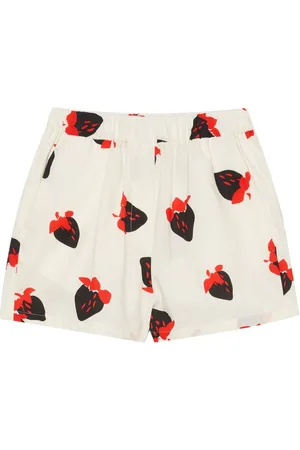 Msgm Falda con fresas estampadas
