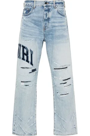 AMIRI Jeans Varsity Logo Repair