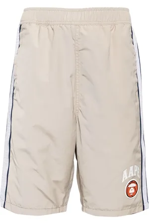 A Bathing Ape Bermudas con logo estampado