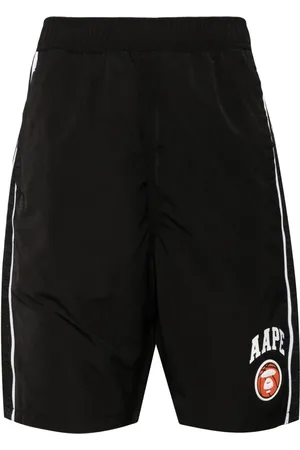 A Bathing Ape Bermudas con logo estampado