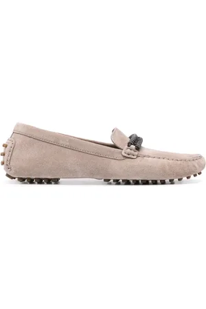 Brunello Cucinelli Mocasines con detalle de cadena Monili