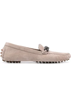 Brunello Cucinelli Mocasines con detalle de cadena Monili