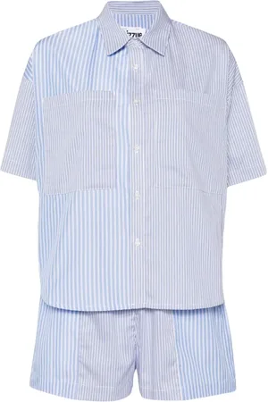 Izzue Set de shorts y top con hombros caídos
