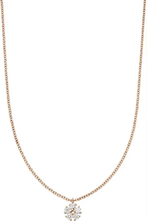 VEYNOU Collar Lily en oro rosa de 14kt con diamantes
