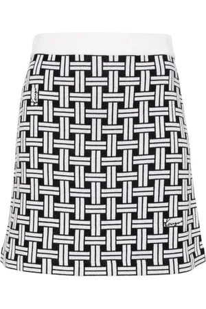 Kenzo Falda corta con motivo en jacquard