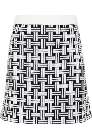 Kenzo Falda corta con motivo en jacquard