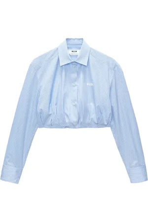 Msgm Camisa corta con logo bordado