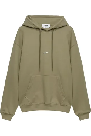 Msgm Hoodie con eslogan estampado y cordones