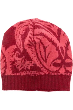 Etro Gorro tejido con motivo en intarsia