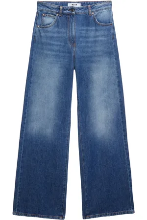 Msgm Jeans anchos con aplique del logo