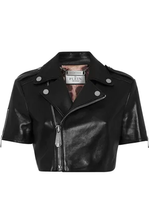 Philipp Plein Chamarra biker corta