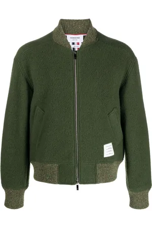 Thom Browne Chamarra bomber con ribete moteado