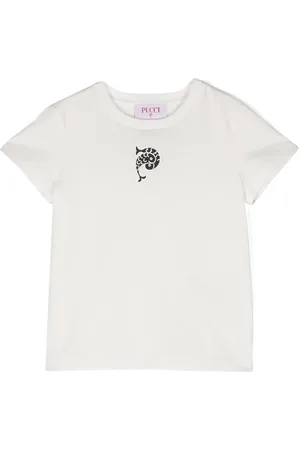 PUCCI Junior Playera con logo estampado