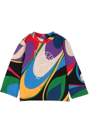 PUCCI Junior Playera con estampado abstracto