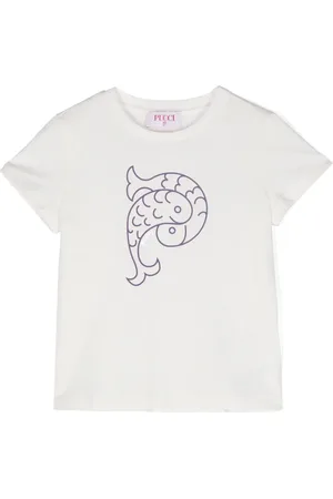PUCCI Junior Playera con logo estampado