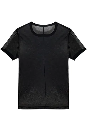 Helmut Lang Playera transparente con cuello redondo