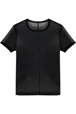 Helmut Lang Playera transparente con cuello redondo