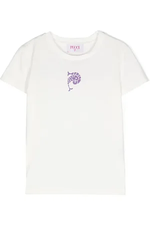 PUCCI Junior Playera con sello del logo