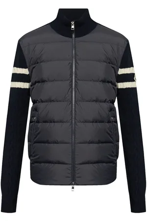 Moncler Chamarra capitonada con paneles tejidos