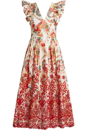 Etro Vestido con estampado de cachemira