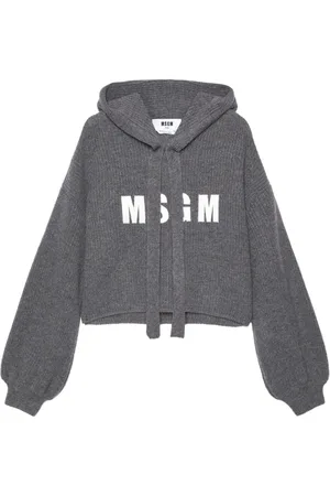 Msgm Top tejido con logo bordado