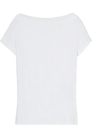 Closed Playera semitransparente con cuello barco