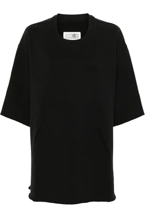 Maison Margiela Sudadera manga corta con números bordados