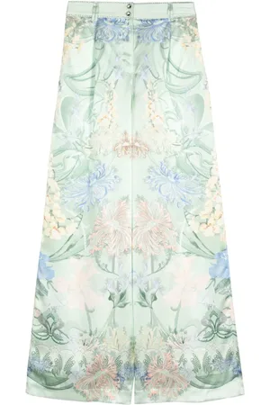 Camilla Pantalones de seda con estampado Dreaming in Dutch