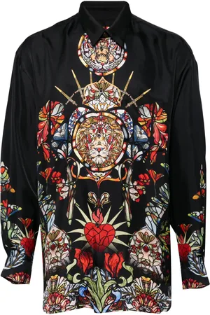 Camilla Camisa de seda con estampado floral