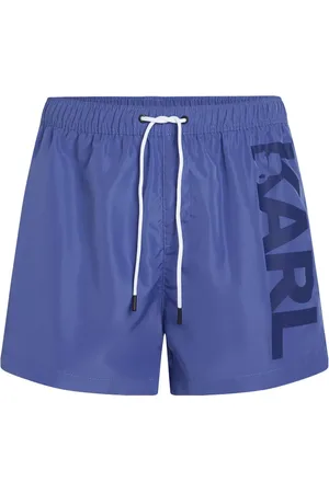 Karl Lagerfeld Shorts de playa con logo estampado