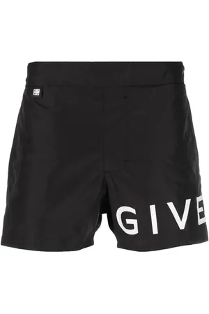 Givenchy Shorts de playa con logo estampado