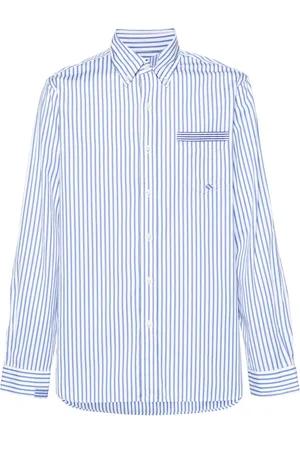 Ralph Lauren Camisa con diseño patchwork y motivo de rayas
