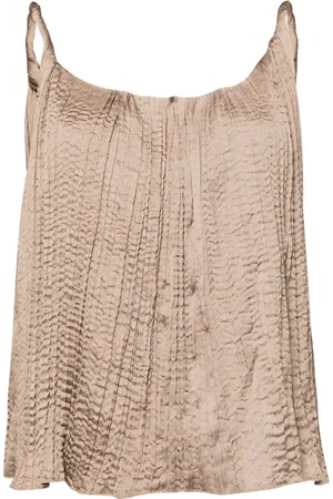 tout a coup Blusa sin mangas con diseño plisado