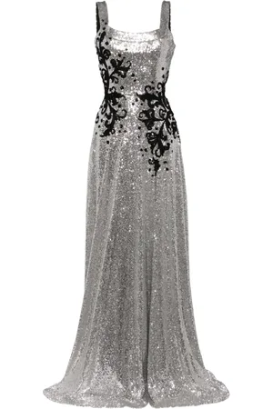 Saiid Kobeisy Vestido de fiesta bordado con lentejuelas