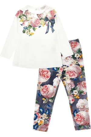 MONNALISA Set de pantalones con estampado floral