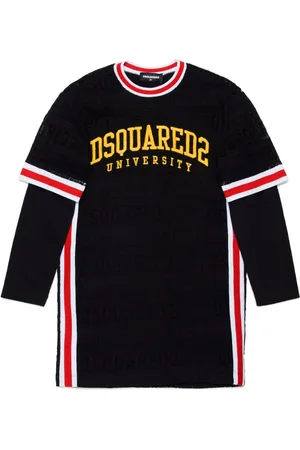 Dsquared2 Vestido tejido con logo bordado