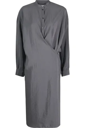 LEMAIRE Vestido camisero con diseño retorcido