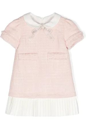 Lapin House Vestido de tweed con detalle de moño