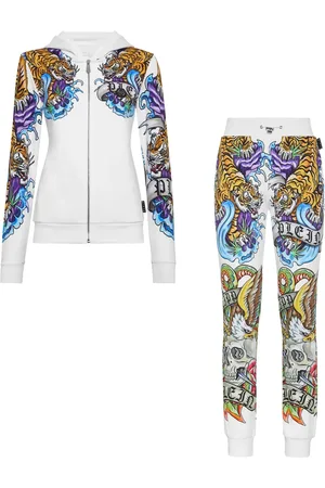 Philipp Plein Traje deportivo con estampado de tatuaje