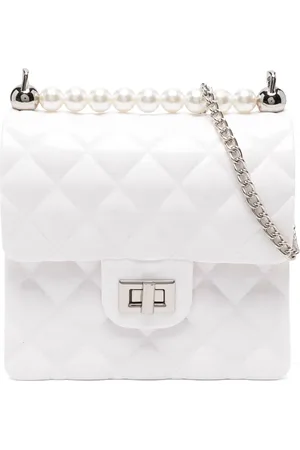 MONNALISA Bolsa de hombro con detalles de cristal